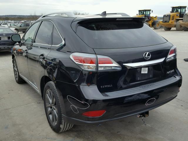 2T2BK1BA5EC242502 - 2014 LEXUS RX 350 BLACK photo 3