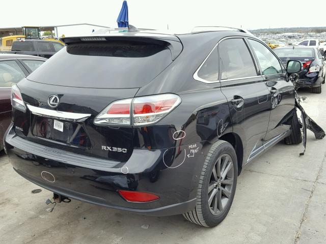 2T2BK1BA5EC242502 - 2014 LEXUS RX 350 BLACK photo 4