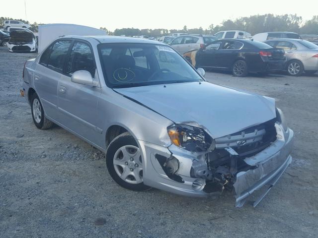 KMHCG45C25U675136 - 2005 HYUNDAI ACCENT GL SILVER photo 1