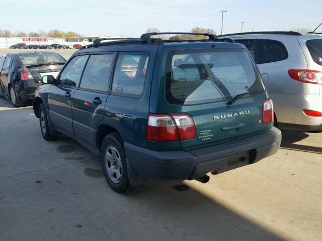 JF1SF63561H713155 - 2001 SUBARU FORESTER L GREEN photo 3