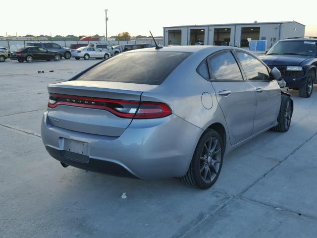 1C3CDFAA6GD555571 - 2016 DODGE DART SE SILVER photo 4