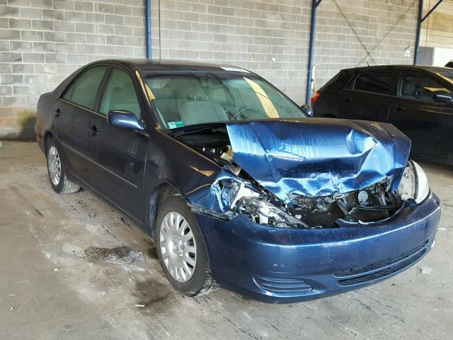 4T1BE32K42U532725 - 2002 TOYOTA CAMRY LE BLUE photo 1