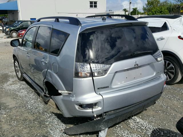 JA4AS3AW0BU027644 - 2011 MITSUBISHI OUTLANDER SILVER photo 3