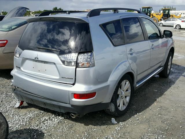 JA4AS3AW0BU027644 - 2011 MITSUBISHI OUTLANDER SILVER photo 4