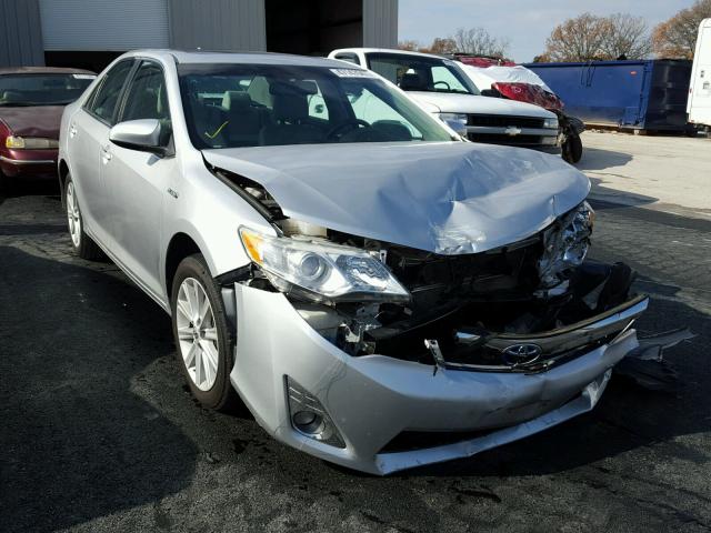 4T1BD1FK3CU040092 - 2012 TOYOTA CAMRY HYBR SILVER photo 1