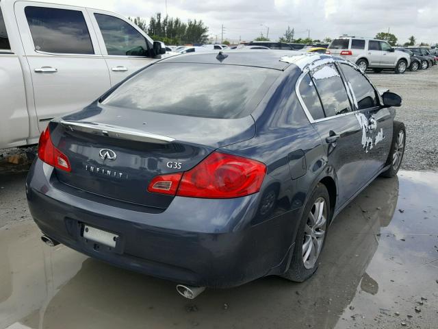 JNKBV61E98M215662 - 2008 INFINITI G35 GRAY photo 4