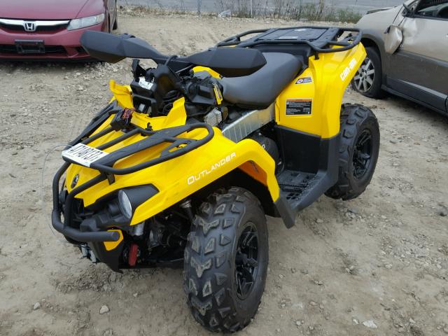 3JBLKAT2XHJ000014 - 2017 CAN-AM OUTLANDER YELLOW photo 2