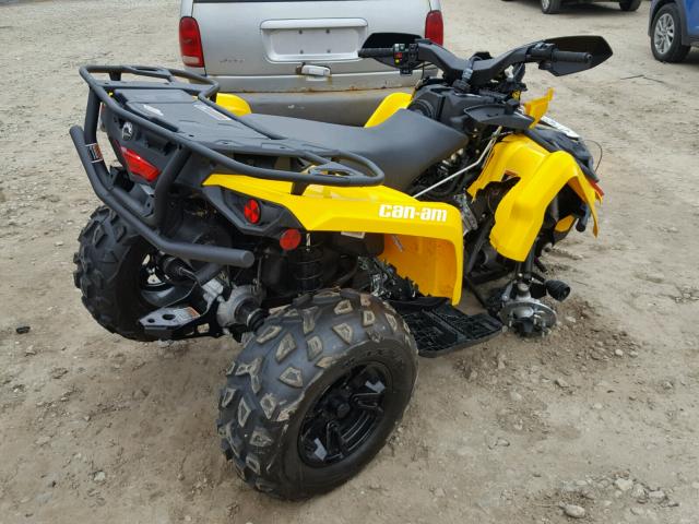 3JBLKAT2XHJ000014 - 2017 CAN-AM OUTLANDER YELLOW photo 4