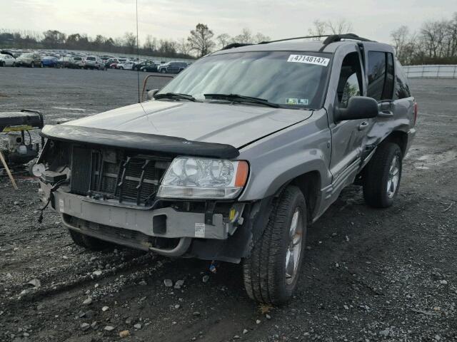 1J4GW58N01C653819 - 2001 JEEP GRAND CHER GRAY photo 2