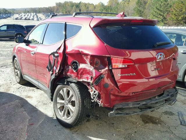 5XYZU3LB4DG115338 - 2013 HYUNDAI SANTA FE S MAROON photo 3