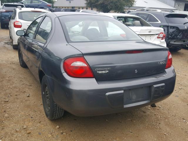 1B3ES26C44D557264 - 2004 DODGE NEON BASE CHARCOAL photo 3