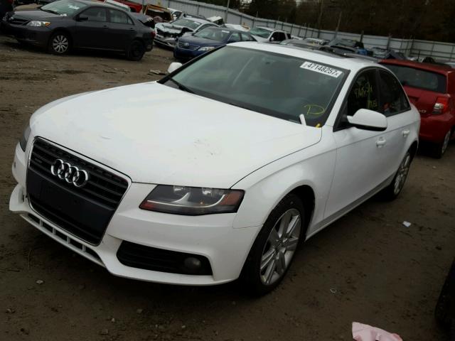 WAUBFAFL4AN067958 - 2010 AUDI A4 PREMIUM WHITE photo 2