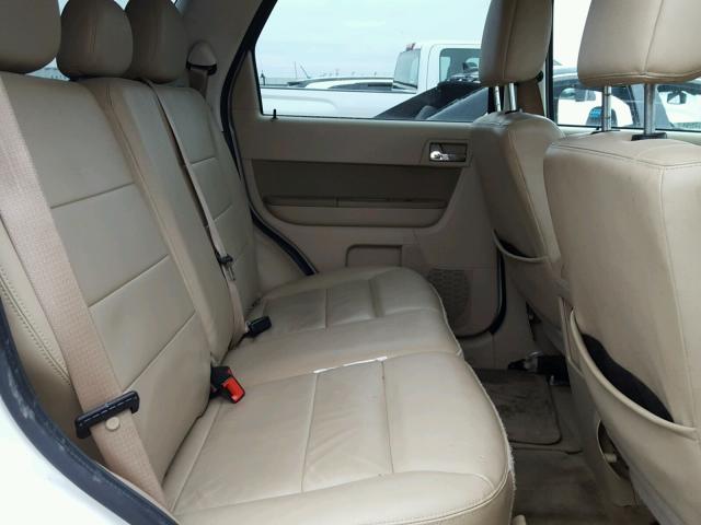 1FMCU0E7XBKB00178 - 2011 FORD ESCAPE LIM WHITE photo 6