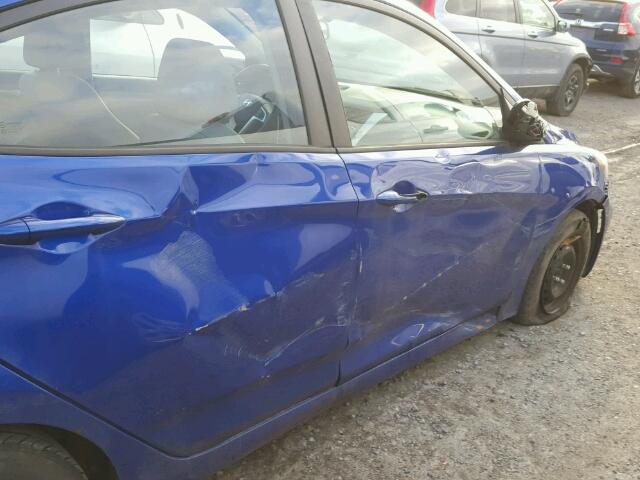 KMHCT4AEXCU140121 - 2012 HYUNDAI ACCENT GLS BLUE photo 9