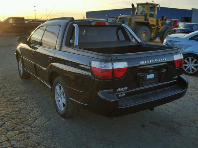 4S4BT62C067106518 - 2006 SUBARU BAJA BLACK photo 3