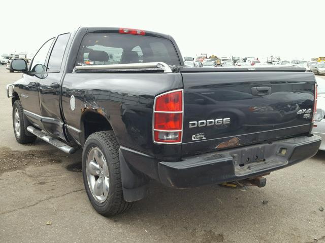 1D7HU18D54S658191 - 2004 DODGE RAM 1500 S BLACK photo 3