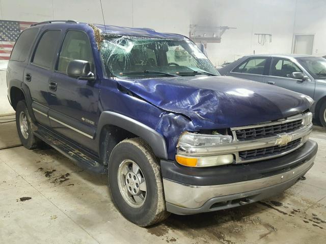 1GNEK13ZX3J210479 - 2003 CHEVROLET TAHOE K150 BLUE photo 1