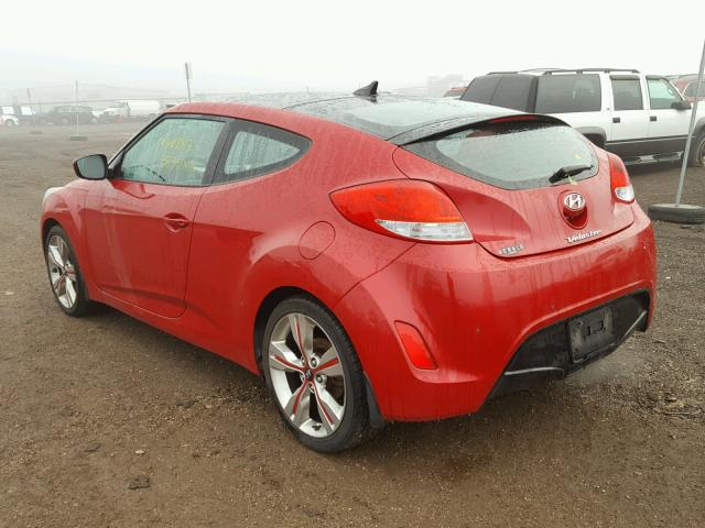 KMHTC6AD0DU165808 - 2013 HYUNDAI VELOSTER B RED photo 3