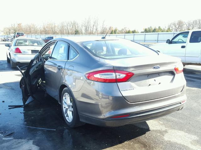 3FA6P0HR0DR262752 - 2013 FORD FUSION SE GRAY photo 3