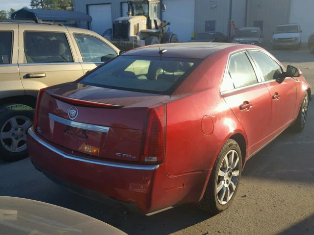 1G6DH577X80169970 - 2008 CADILLAC CTS RED photo 4