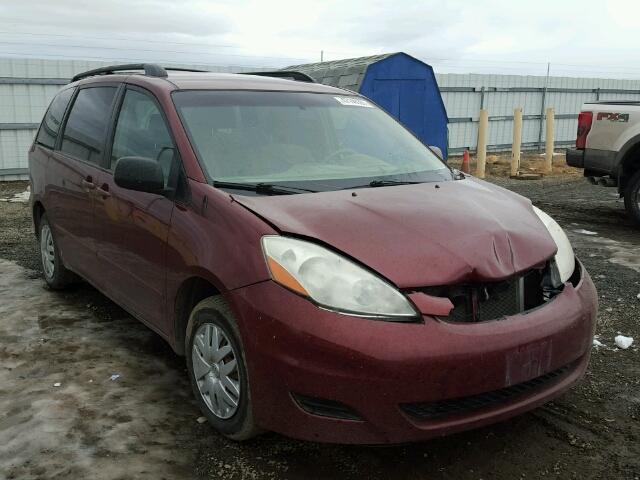 5TDZK23C38S117521 - 2008 TOYOTA SIENNA CE RED photo 1