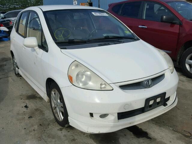 JHMGD38667S015497 - 2007 HONDA FIT S WHITE photo 1