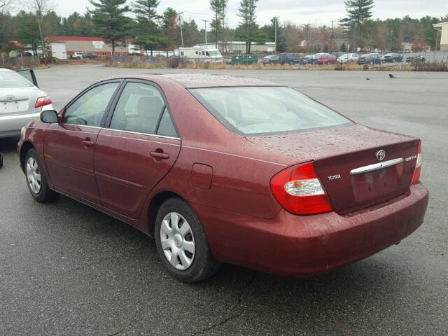 4T1BE32K74U366932 - 2004 TOYOTA CAMRY LE RED photo 3