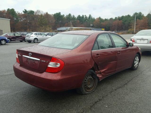 4T1BE32K74U366932 - 2004 TOYOTA CAMRY LE RED photo 4