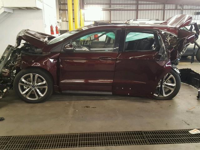 2FMPK4AP8HBC36705 - 2017 FORD EDGE SPORT MAROON photo 9