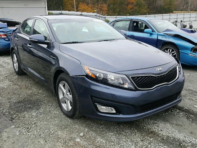 5XXGM4A76FG412310 - 2015 KIA OPTIMA LX BLUE photo 1