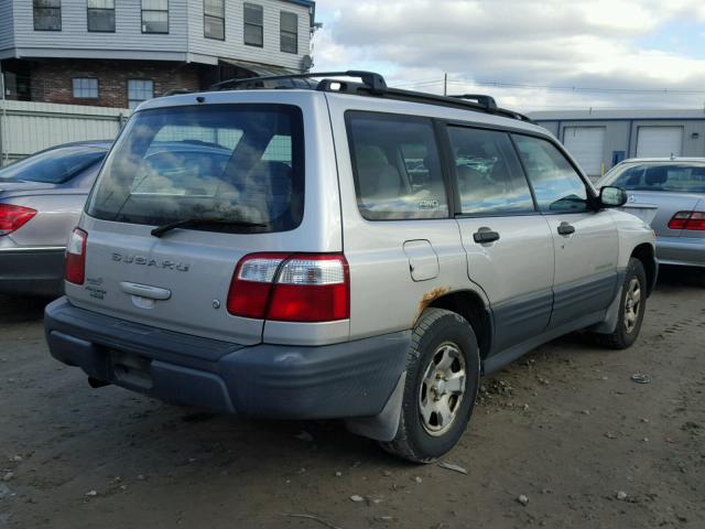 JF1SF635X1H758969 - 2001 SUBARU FORESTER L SILVER photo 4