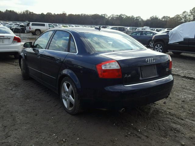 WAULT68E05A055747 - 2005 AUDI A4 3.0 QUA BLUE photo 3