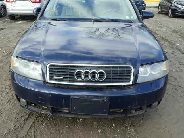 WAULT68E05A055747 - 2005 AUDI A4 3.0 QUA BLUE photo 7