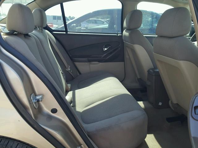 1G1ZS58F68F111113 - 2008 CHEVROLET MALIBU LS ოქროსფერი ფოტო 6