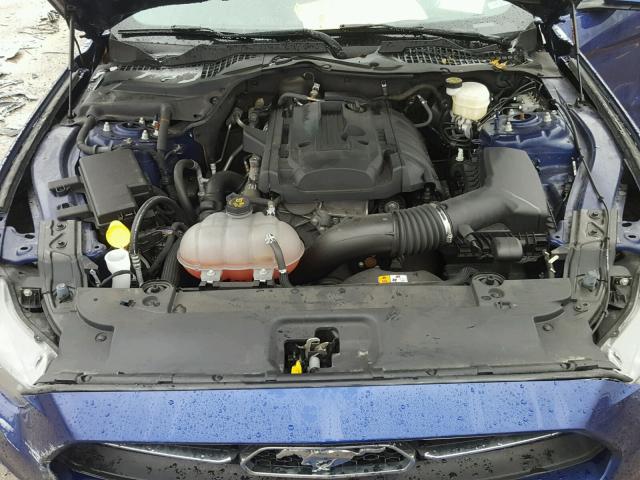 1FA6P8TH7F5325459 - 2015 FORD MUSTANG BLUE photo 7