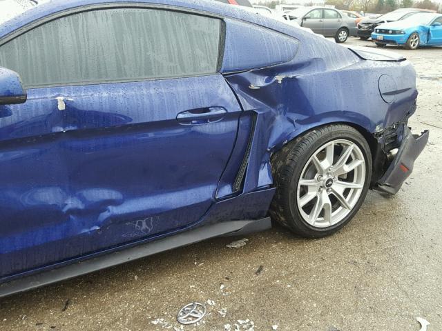 1FA6P8TH7F5325459 - 2015 FORD MUSTANG BLUE photo 9