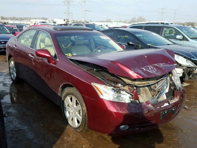 JTHBJ46G982210631 - 2008 LEXUS ES 350 MAROON photo 1