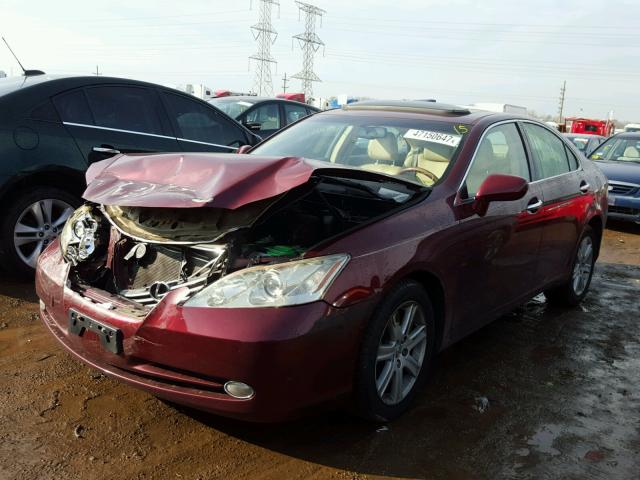 JTHBJ46G982210631 - 2008 LEXUS ES 350 MAROON photo 2