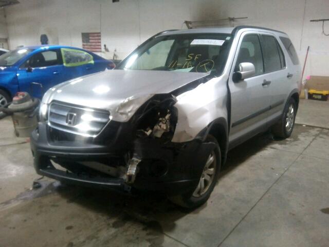 JHLRD78866C052712 - 2006 HONDA CR-V EX SILVER photo 2