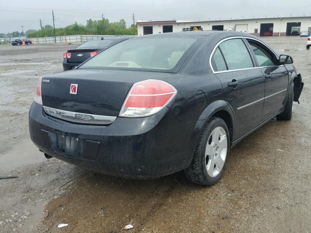 1G8ZS57B38F207989 - 2008 SATURN AURA XE BLACK photo 4