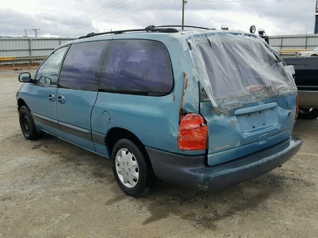 2B4GP44G8XR288310 - 1999 DODGE GRAND CARA TURQUOISE photo 3