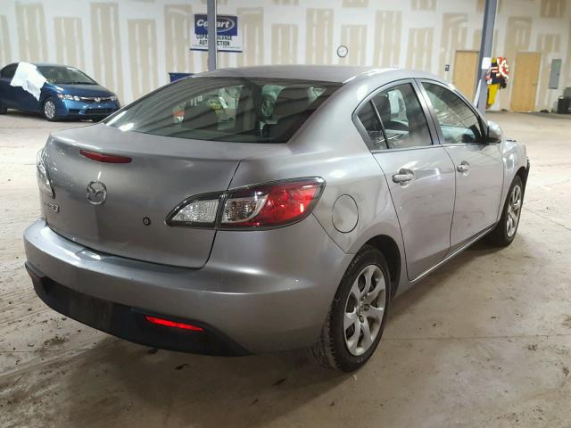 JM1BL1UG4B1448574 - 2011 MAZDA 3 I SILVER photo 4