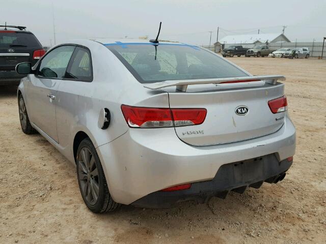 KNAFW6A36C5621459 - 2012 KIA FORTE SX SILVER photo 3