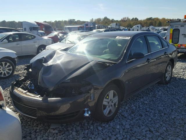 2G1WB57K091199909 - 2009 CHEVROLET IMPALA LS BROWN photo 2