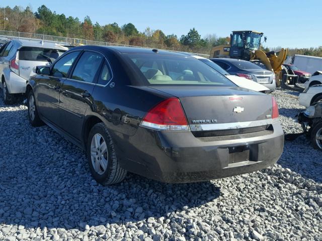 2G1WB57K091199909 - 2009 CHEVROLET IMPALA LS BROWN photo 3