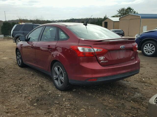 1FADP3F2XEL338914 - 2014 FORD FOCUS SE RED photo 3