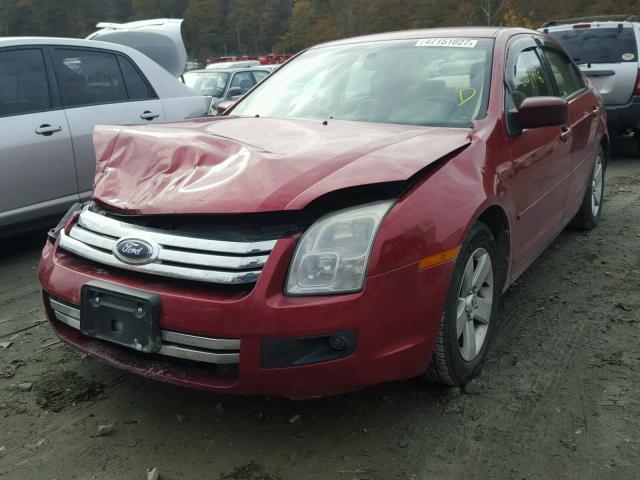 3FAHP07Z47R265393 - 2007 FORD FUSION SE RED photo 2