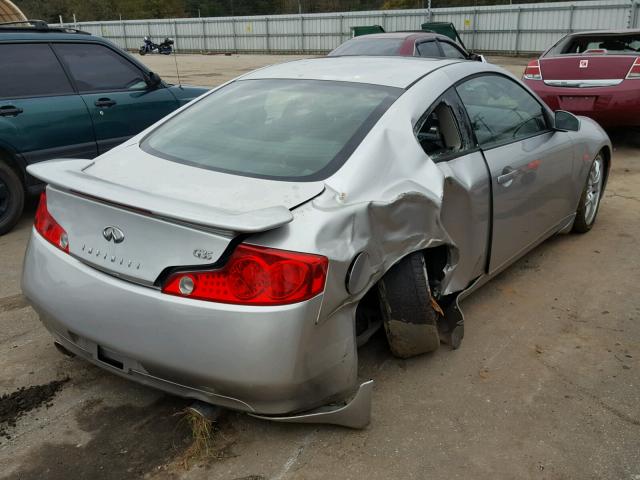 JNKCV54E15M424383 - 2005 INFINITI G35 SILVER photo 4