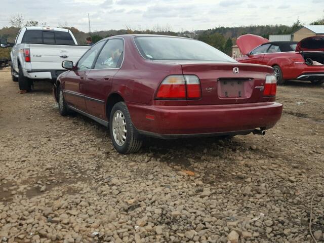 1HGCD5630VA124434 - 1997 HONDA ACCORD LX MAROON photo 3