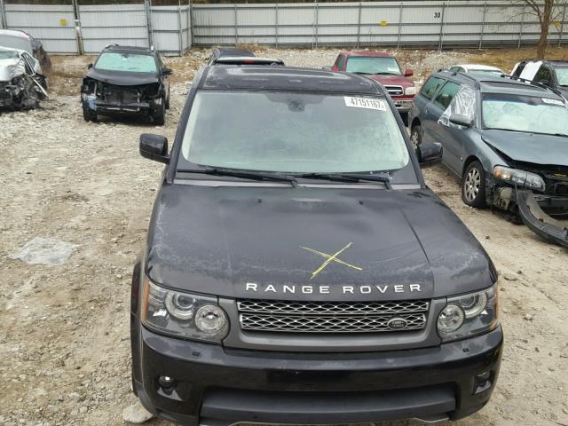 SALSH2E49BA278507 - 2011 LAND ROVER RANGE ROVE BLACK photo 9